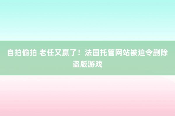自拍偷拍 老任又赢了！法国托管网站被迫令删除盗版游戏