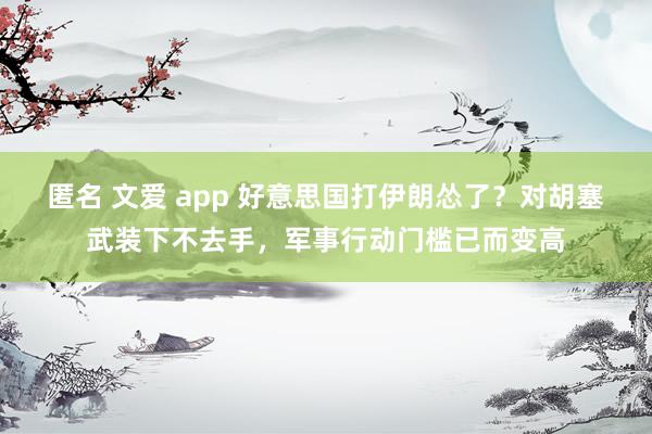 匿名 文爱 app 好意思国打伊朗怂了？对胡塞武装下不去手，