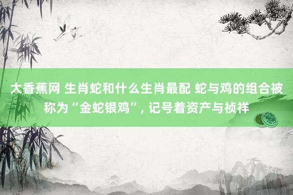 大香蕉网 生肖蛇和什么生肖最配 蛇与鸡的组合被称为“金蛇银鸡